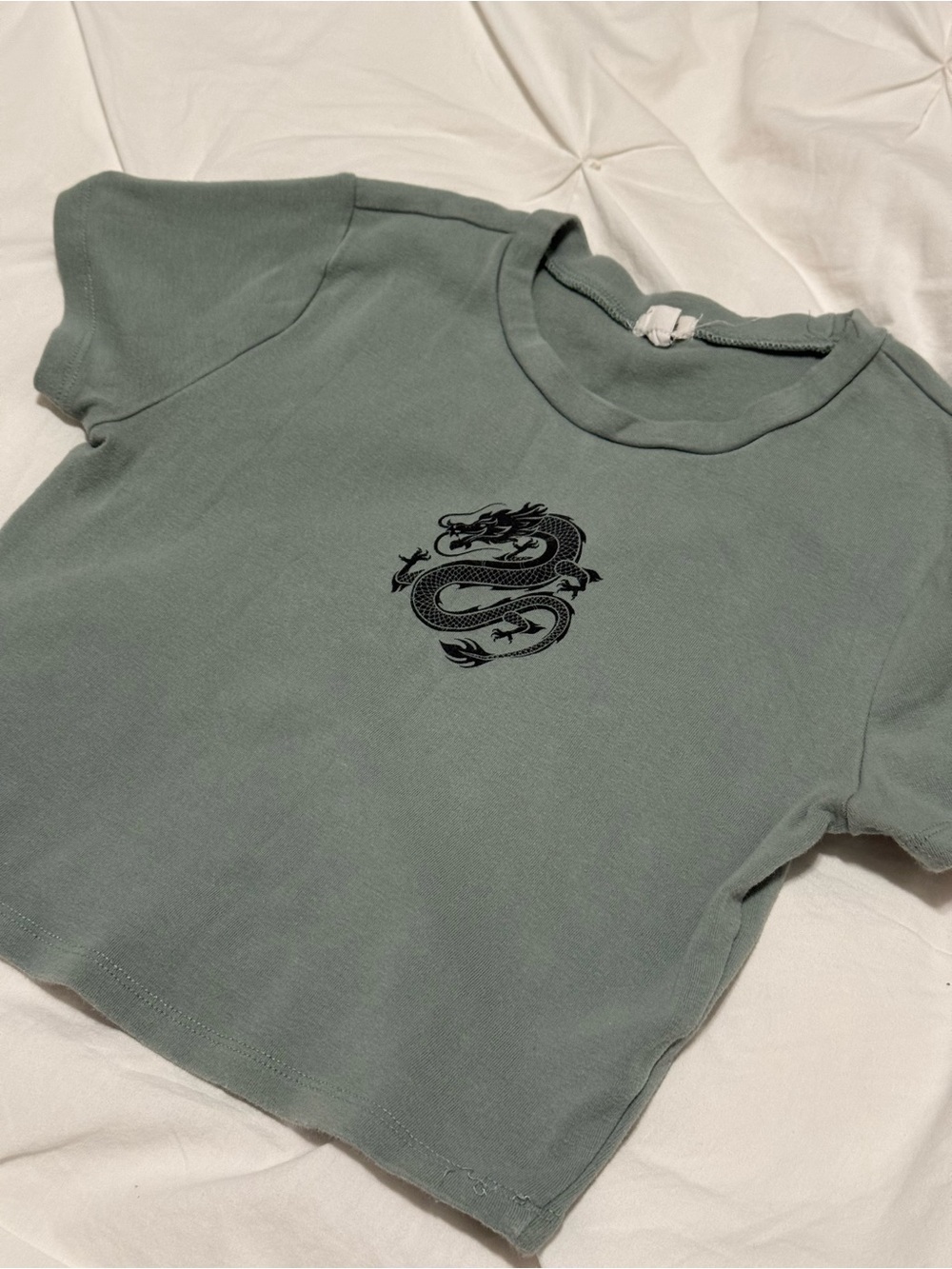Garage BabyTee with Black Dragon Graphic